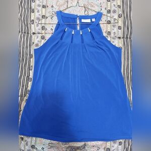 New York & Company Royal Blue Halter Top